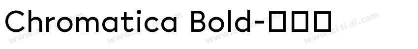 Chromatica Bold字体转换